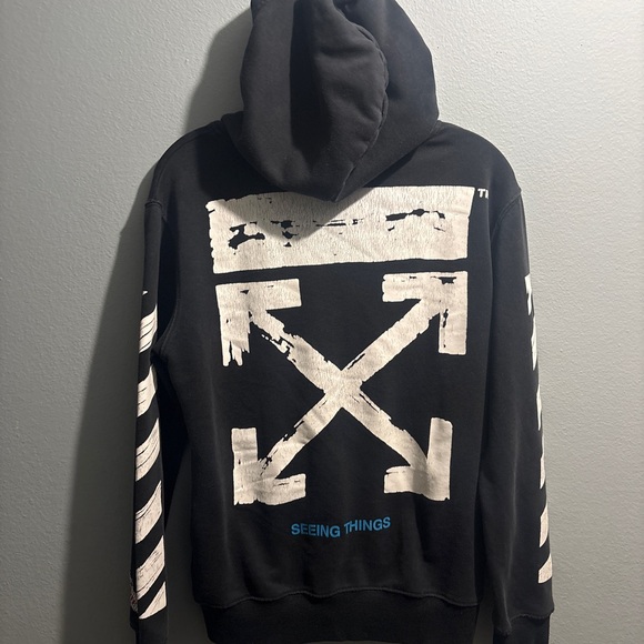 Off-White Black and White Hoodie - Picture 6 of 11